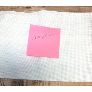 Blank White Aida Cross Stitch Fabric 13.5" X 9.5" 14 Count